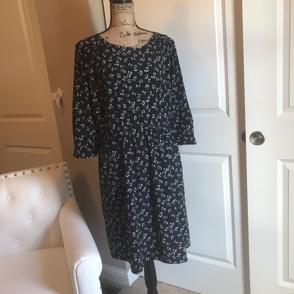Gap Navy Dress with Cherry Print. Worn once!